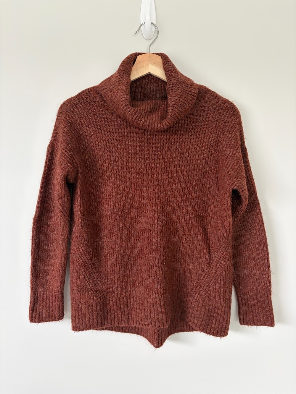 Old Navy Rust Brown Cowl Neck Sweater